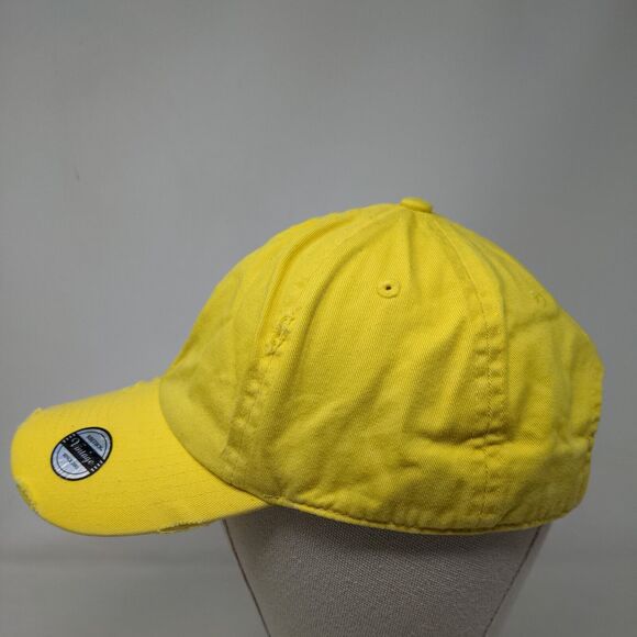 KB ETHOS Vintage Slideback Hat Yellow One Size Adjustable 6 Panel Blank - Picture 3 of 9